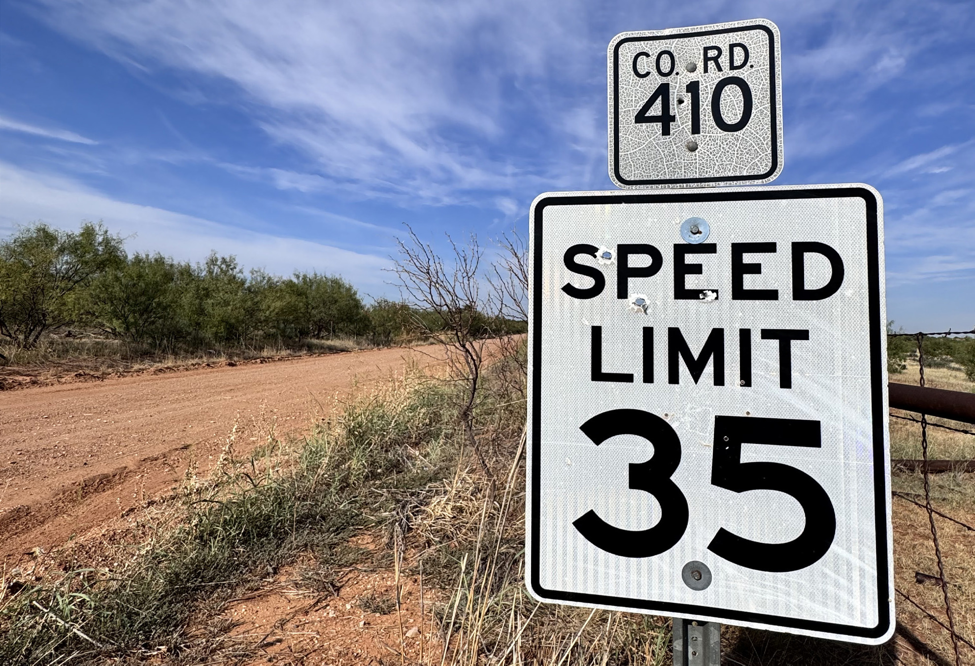 Slower Speeds for Stonewall County Roads
