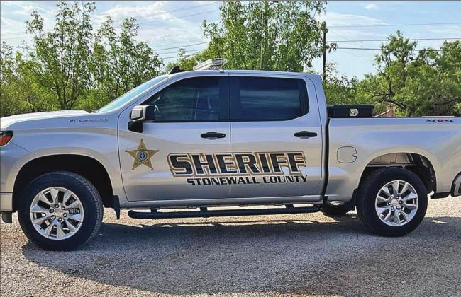 New Stonewall County Sheriff's Department vehicle take to the road with a new design and more visible logo. (Courtesy photo)