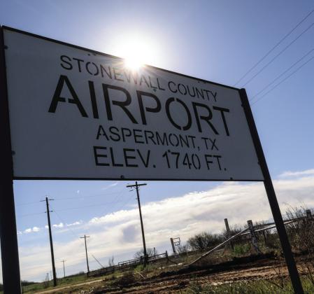 Existing barbed wire fencing around the Stonewall County Airport was recently removed in preparation for the roughly 2.5 miles of high fence to be installed along the airport's property boundaries.