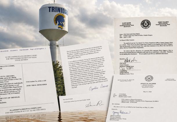 DMC photo illustration using provided Public photograph from the City of Trinidad and public records from Jennifer Combs Facebook page. .