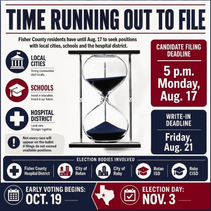 TIME RUNNING OUT TO FILE