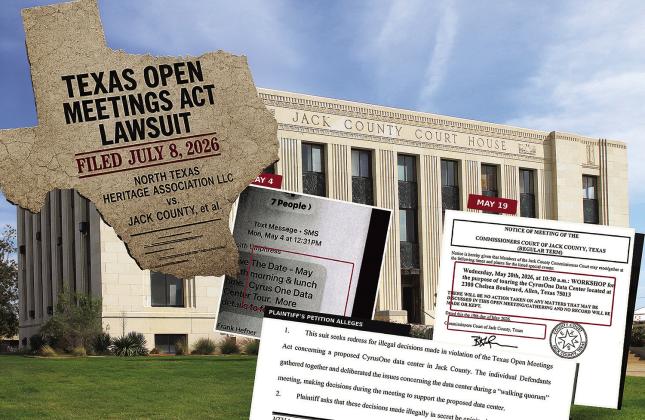 TEXAS OPEN MEETINGS LAWSUIT FOLLOWS JACK COUNTY DATA CENTER TOUR