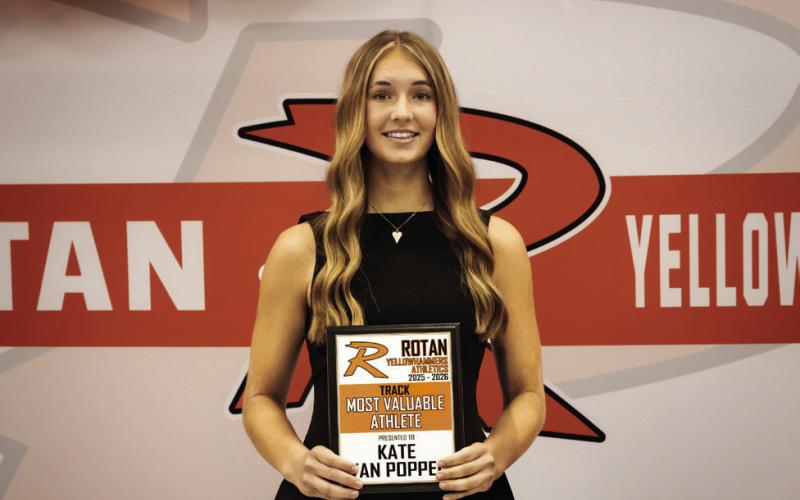 Girls Track MVP Kate Van Poppel