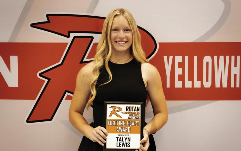 Girls Hammer Fighting Heart recipient Talyn Lewis. Not Pictured: Boys Fighting Heart Award recipient Tayden Yanez.