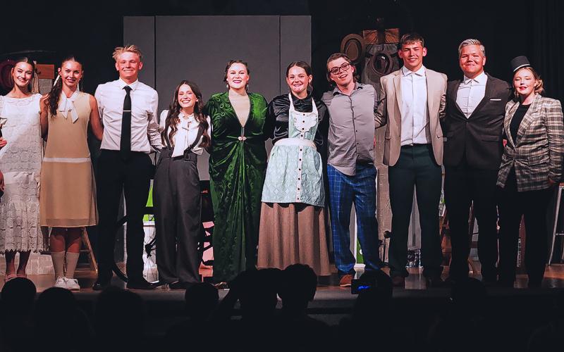ASPERMONT ISD OAP “THEOPPHILUS NORTH” CAST Lauraine Martin, Maleah Hecht, Payce Potts, Angela Moya, Georgia Seaton, Macy Morris, Braydon Blankenship, Jaxon Hodges, James Bell, Holly Kessinger.