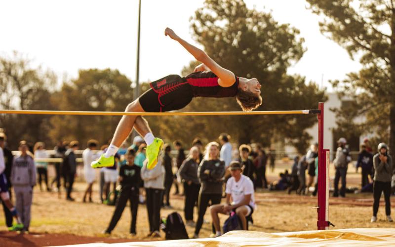 Roby's Jet Terry in the High Jump. Photo by: Mark Martinez