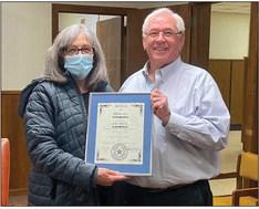 “It has been an experience, and I appreciate ya’ll,” said Stonewall County Precinct 2 Commissioner Jan Harris, who accepted a certificate of appreciation last week after retiring from her official duties after serving as county commissioner since 2011.