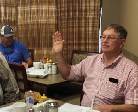 New Fisher County Hospital Board member Reid Cave was sworn in during the last regular meeting of the hospital board.
