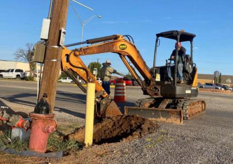 City of Rotan paints it black