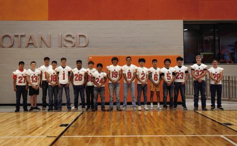 Yellowhammer Football: LeeRoy Lopez, Tucker McWilliams, Justin Palacios, Paxton Carrillo, Noah Preston, Manuel Menchaca, Chris Newton, Draven Yanez, Justin Shelley, Corbin James, Kody Smith, Jose Garza, Cristian Garcia, Diego Perales, Hunter Harris, Wyatt Larson. Not Pictured: Eli Weatherly.