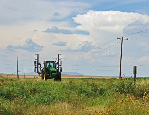 While the grass is greened up for grazing, farmers are hoping the rain lets up enough to get seeds in the ground. PHOTO BY TRICIA HURT