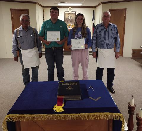 Picture are from left to right Irvin Brooks, Reagan Parsons, Shelby Martin, and Alex Long.