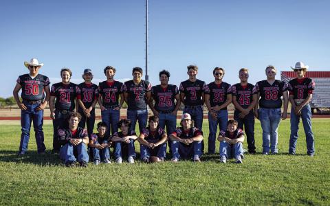 Reagan Parsons, Tyler Kessinger, Anthony Dunnam, Jaden Flores, TJ Taylor, Devin Lopez, Jaxon Hodges, Jack Bell, James Bell, Colton McDonald, Seth Johnson. Sitting: Zayne Smith, Adam Benavides, RJ Salinas, Carson Guidry, Kolby Bradshaw, Braden Nixon. Photo by: Mark Martinez