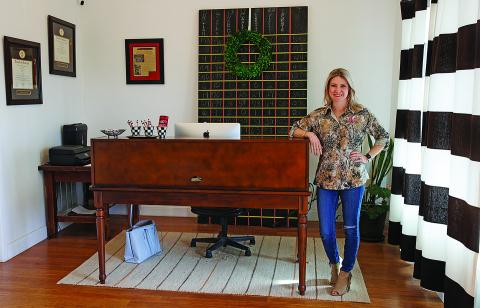 Ginny Rasberry, Owner of Embroidery Ink located in Roby, Texas
