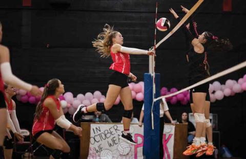 LADY HORNETS SWEEP LADY HAMMERS 3-0 ON SENIOR NIGHT