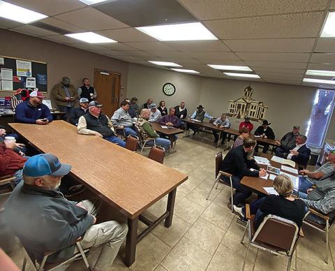 Representatives from the oil and gas companies met with Fisher County Commissioners regarding pipeline permit policies last month.