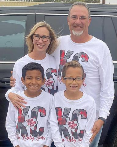 The Lacoste Family: Lloyd, Kathy, James, and Jayden