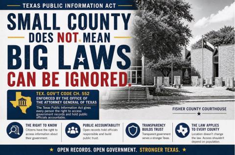 FISHER COUNTY SHERIFF SUED OVER GPS RECORDS AFTER REFUSING TEXAS AG RULING