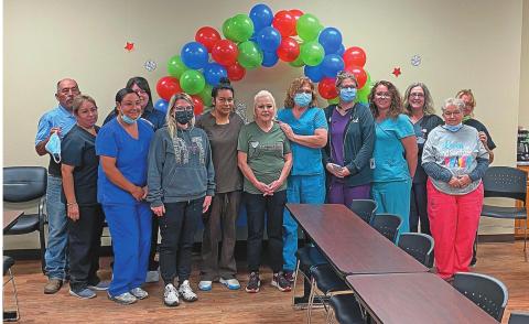 Pictured L to R: Rudy Chavez, Tina Martinez, Alicia Tate, Heather Kiser, Candice Blankenship, Marisol Chavero, Carla English, Sheila Criswell, Heather Kolb, Cynthia Criswell, Jan Harris, Sue Chisum, Lavinda Smith