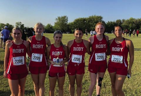 Roby Lady Lion XC Team L-R: Saylor Smith, Betsy Terry, Lilly Benson, Avery Carreon, Abigail Carlile, Ivy Espinoza. Courtesy Photo