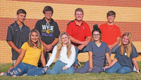 Roby CISD King Nominees L-R: Dylan Lujan, Ethan Hernandez, Jake Byers, Gunner Helm Roby CISD Queen Nominees L-R: Mari Fortuna, Emily Green, Kaitlyn Barnett, Mackenzie Waldon