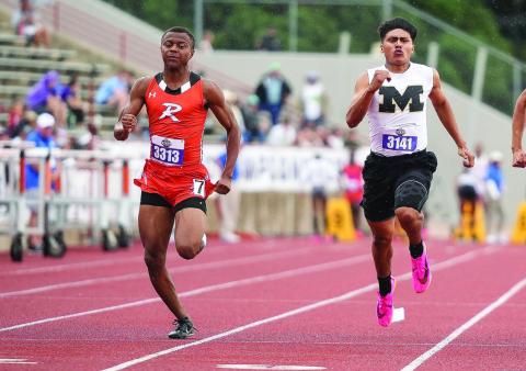 Rotan's Jordan Daniel running the 100m Dash. Courtesy Photo: UIL