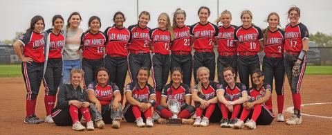 Undefeated Aspermont Lady Hornet Softball team claims District Championship in its inagaural season