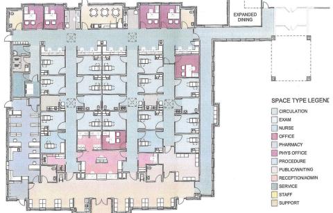Parkhill, Smith & Cooper Architectural Services provided the most recent renderings of the anticipated covid clinic to the Fisher County Hospital District Board of Directors during the February Meeting.