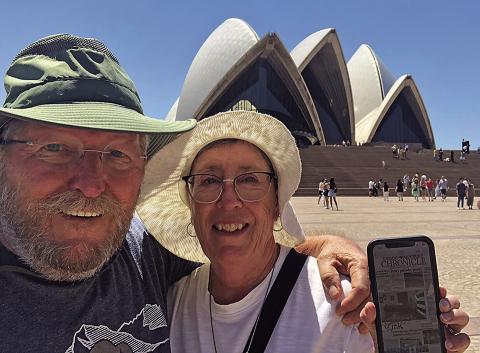 The Nomadic Newspaper says 'G'day, mate!'