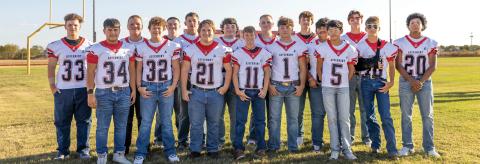 L-R: Zayne Smith, Adrian Flores, James Bell, Landon Dickerson, Austin Ingram, Jaxon Hodges, Tyler Kessinger, Mason Brannan, Graden Rabel, Colton McDonald, Kolby Bradshaw, Caleb Broshears, Devin Lopez, Adam Benavides, Jaden Flores, Anthony Dunnam, Isaiah Johnson. Photo by: Mark Martinez