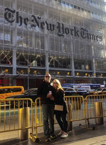 Nomadic Newspaper visits the Gray Lady while exploring New York City at Christmas