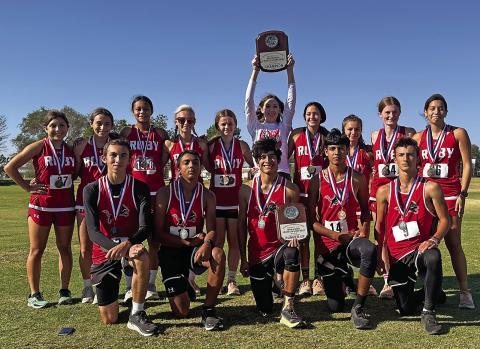 The Roby Lions and Lady Lions Cross Country teams bring home medals and plaques to add to their collection this week after the Lady Lions take 1st place and the Lions 2nd place at District and earning their spot at Regionals in San Angelo in two weeks. (Photo by Mark Martinez)