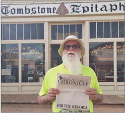 Nomadic Newspaper visits a newspaper icon Tombstone, Arizona