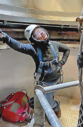 TSTC Wind Energy Technology student accepts a job midair