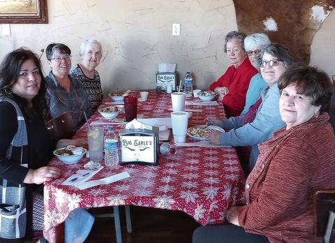 Volunteers at the Clothes Closet Luncheon were Cindy Ramirez, Roenna Thomas, Zenita Gardner, Nell Hunt, Director Lois Ann Adams, Zina Herrington and Rosa Castro. Other volunteers include: Rhonda Boyd, Janie Marquez, Alecia Carreon, Lanel White and Carola Seaton.
