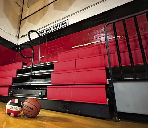 Officials at Aspermont ISD are considering replacing these aging bleachers but high cost estimates have them exploring other areas where improvements could be made. ( PHOTO BY MARK MARTINEZ)