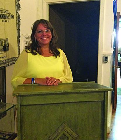 Jill Ratcliff presented her Aunt Billie Lou Holcomb's book 'My Stories' to the Fisher County Historical Commission, as well as a copy for the museum.