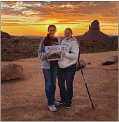 Nomadic Newspaper enjoys the sunrise in Arizona