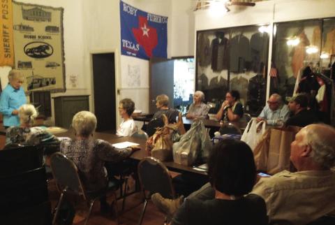 Dot Harris gave a wonderful program regarding the life of Dr. Jefferson Davis Davis. (The name is not a typo.)