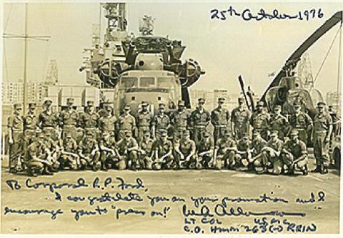 Two men, both Marines: The few and the proud