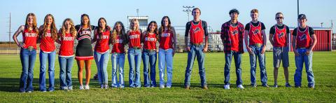 Taylor Jeffrey, Hailee Garmer, Chasity Benson, Joselynn Williams, Ivy Espinoza, Lilly Benson, Brylie Duniven, Emma Carreon, Saylor Smith. Mason Pasley, Cisco Jimenez, Kallen Moody, Camden Lummus, James Covington. PHOTOS BY: MARK MARTINEZ