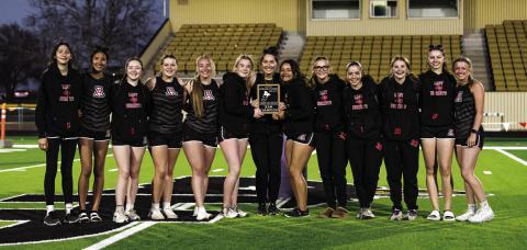 Rollings Plains Relays Champion Aspermont Lady Hornets. Photo by: Mark Martinez
