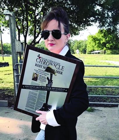 The above picture was taken from a video of DMC Publisher Patricia Hurt during a stopover in LaGrange to visit family after the newspaper won top honors at the Texas Press Convention in College Station. Readers can watch the video by visiting the DMC's Instagram or Facebook page https://www.facebook.com/reel/26786994554232709