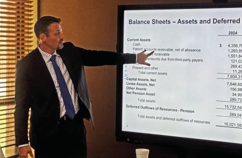 Long time, healthcare, consultant and financial advisor, Travis Skinner, reviewed the districts annual financial report with the FCHD Board of Directors during the recent May meeting.