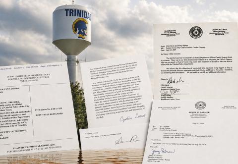 DMC photo illustration using provided Public photograph from the City of Trinidad and public records from Jennifer Combs Facebook page. .