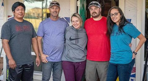 The Reeves Family: Elizabeth, Steven, Jackie, John, and John