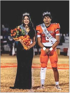 Rotan seniors Lillyan Almanza &amp; Cristian Garcia were crowned the 2025 Rotan Yellowhammer Homecoming King &amp; Queen last Friday night. The week was filled with festivites including a parade, bonfire, pep rally, and concluded in the highly anticipated final bout between Roby &amp; Rotan to wrap up the regular season. PHOTO BY: MARK MARTINEZ