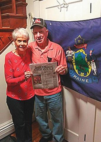 NOMADIC NEWSPAPER flies to Winterport, Maine
