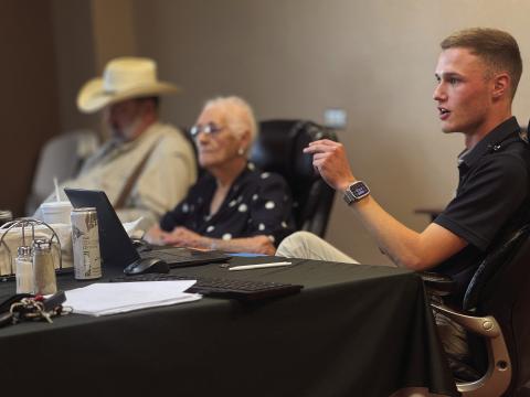 FCHD CFO Caleb White explains how high Medicare Advantage denial rates are straining rural hospitals’ finances during the board September 22 meeting
