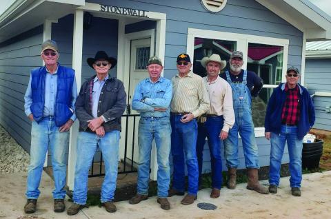 Stonewall Volunteers L to R: Larry Collom, Gerry Messick, Ralph Riddle, John Dane Gholson, Robbie Harris, Rodger English and Kenny Platte